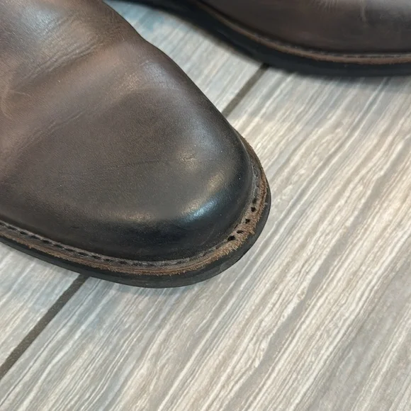 John Varvatos men’s brown leather boots. Size 13. Previously loved. - Picture 3 of 3